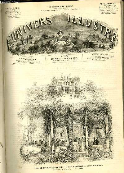 L'UNIVERS ILLUSTRE - VINGT-SEPTIEME ANNEE N 1514 Exposition internationale de Nice