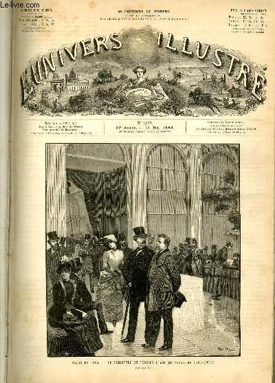 L'UNIVERS ILLUSTRE - VINGT-SEPTIEME ANNEE N 1520 Salon de 1884