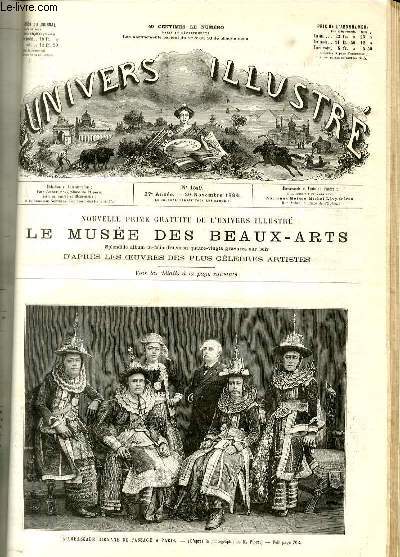 L'UNIVERS ILLUSTRE - VINGT-SEPTIEME ANNEE N 1549 L'ambassade Birmane de passage  Paris