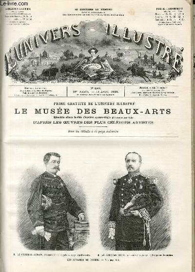 L'UNIVERS ILLUSTRE - VINGT-HUITIEME ANNEE N 1568 Les affaires du Tonkin