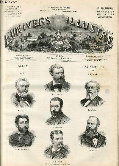 L'UNIVERS ILLUSTRE - VINGT-HUITIEME ANNEE N° 1571 Salon de 1885