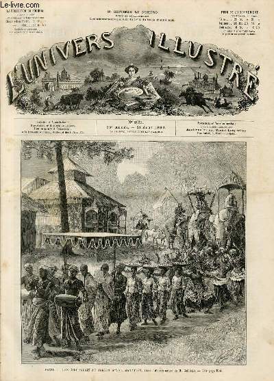 L'UNIVERS ILLUSTRE - VINGT-NEUVIEME ANNEE N 1639 Paris