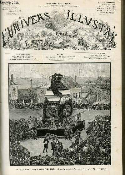 L'UNIVERS ILLUSTRE - TRENTIEME ANNEE N 1661 Auxerre