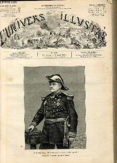 L'UNIVERS ILLUSTRE - TRENTIEME ANNEE N 1692 M. le gnral G. de Sonis