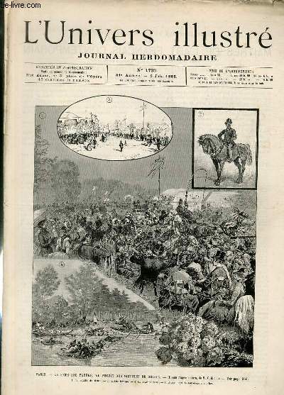 L'UNIVERS ILLUSTRE - TRENTIEME ET UNIEME ANNEE N 1733 Paris