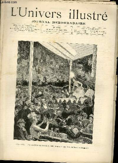 L'UNIVERS ILLUSTRE - TRENTE TROISIEME ANNEE N 1844 Paris l't