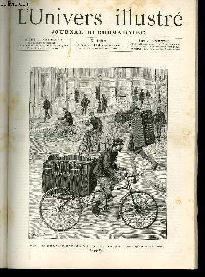 L'UNIVERS ILLUSTRE - TRENTE TROISIEME ANNEE N 1852 Paris