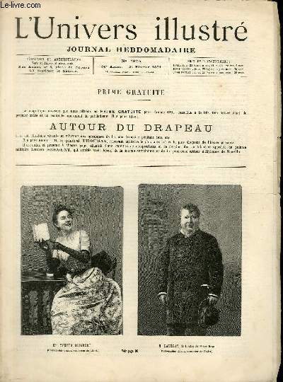 L'UNIVERS ILLUSTRE - TRENTE QUATRIEME ANNEE N 1874 Mlle Yvette Guilbert