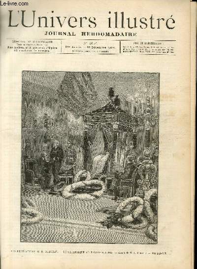 L'UNIVERS ILLUSTRE - TRENTE SEPTIEME ANNEE N 2074 Les funrailles de M. Burdeau