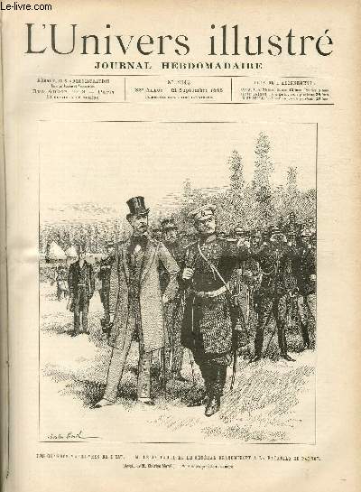 L'UNIVERS ILLUSTRE - TRENTE HUITIEME ANNEE N 2113 Les grandes manoeuvres de l'Est