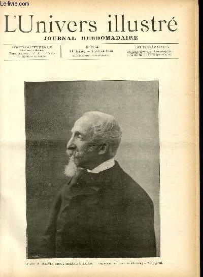 L'UNIVERS ILLUSTRE - TRENTE NEUVIEME ANNEE N 2154 Le Duc de Nemours