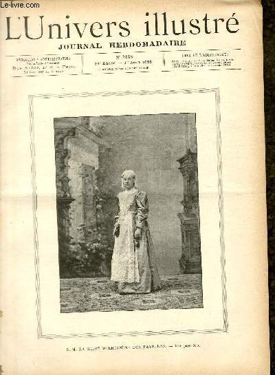 L'UNIVERS ILLUSTRE - TRENTE NEUVIEME ANNEE N 2158 S. M. la Reine Wilhelmine des Pays-Bas