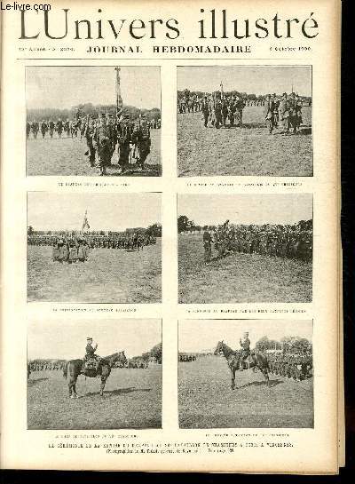 L'UNIVERS ILLUSTRE - QUARANTE TROISIEME ANNEE N 2376 La crmonie de la remise du drapeau au 26e bataillon de chasseurs  pied,  Vincennes