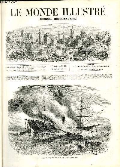 LE MONDE ILLUSTRE N80 Incendie en pleine mer du steamer l'Austria