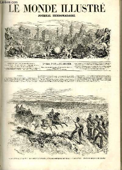 LE MONDE ILLUSTRE N119 Le gnral Fleury, charg de la lettre relative  l'armistice, arrive aux avant-postes autrichiens, le 8 juillet 1859.