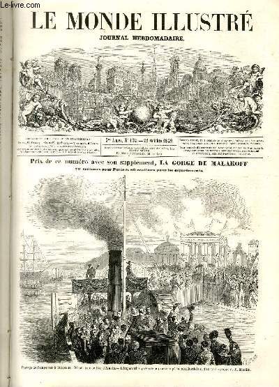 LE MONDE ILLUSTRE N132 Passage de l'empereur  Bordeaux