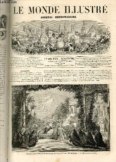 LE MONDE ILLUSTRE N344 Premire reprsentation, au Thtre-Lyrique, de l'opra les Troyens, d'Hector Berlioz