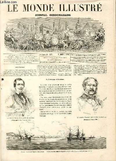 LE MONDE ILLUSTRE N377 Le Kearsarge et l'Alabama