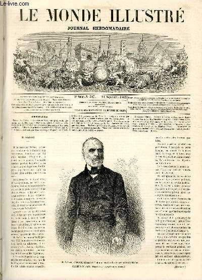 LE MONDE ILLUSTRE N387 M. Vasse, snateur, charg de l'administration du dpartement du Rhne.