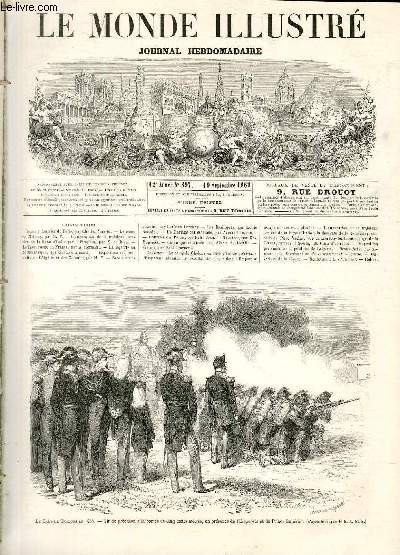 LE MONDE ILLUSTRE N597 Le Camp de Chalons en 1868