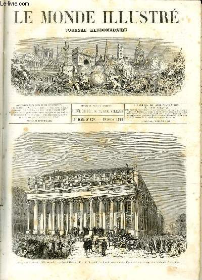 LE MONDE ILLUSTRE N723 - Bordeaux le 12 fvrier 1871 - Arrive au Grand-Thtre, sige de l'Assemble nationale, des premiers dputs de la province, pour la sance d'ouverture.