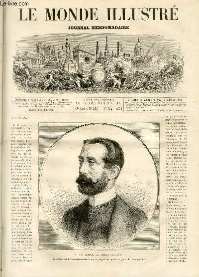 LE MONDE ILLUSTRE N858 M. le comte de Saint-Vallier, reprsentation le Gouvernement franais auprs du quartier gnral d'occupation