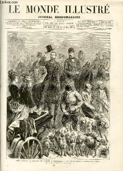 LE MONDE ILLUSTRE N916 Les chasses du prince de Galles  Chantilly