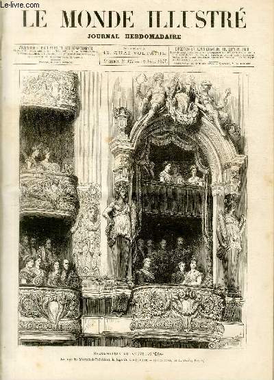 LE MONDE ILLUSTRE N°927 Inauguration du nouvel Opéra - COLLECTIF - 1875 - Afbeelding 1 van 1