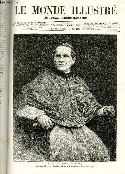 LE MONDE ILLUSTRE N1022 S. Em. Le cardinal Antonelli, Secrtaire du Saint-Sige.