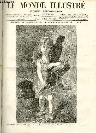 LE MONDE ILLUSTRE N1100 Le dernier jour d'un condamn