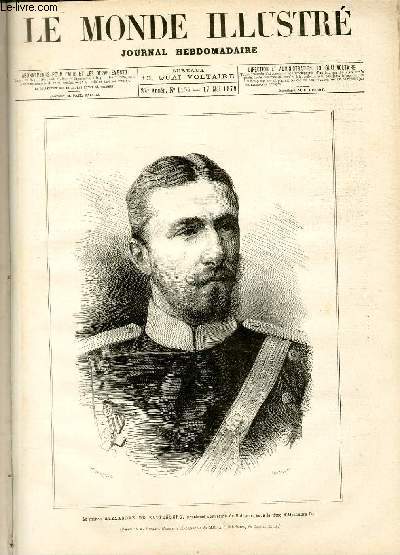 LE MONDE ILLUSTRE N1155 Le prince Alexandre de Battenberg, proclam souverrain de Bulgarie, sous le titre d'Alexandre Ier