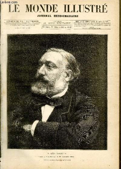 LE MONDE ILLUSTRE N1345 M. Lon Gambetta