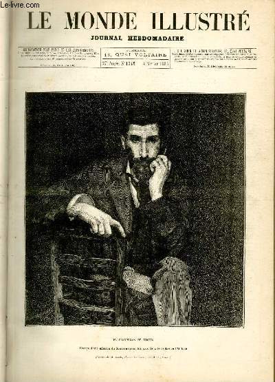 LE MONDE ILLUSTRE N1349 M. Savorgnan de Brazza, charg d'une mission du Gouvernement franais dans le centre de l'Afrique.