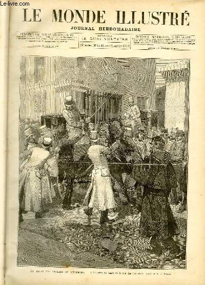 LE MONDE ILLUSTRE N1398 La grve des cochers de l'urbaine