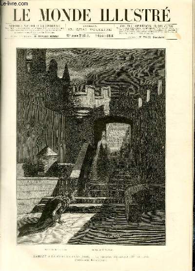 LE MONDE ILLUSTRE N1541 Hamlet  la Comdie-Franaise - La terrasse d'Elseneur.