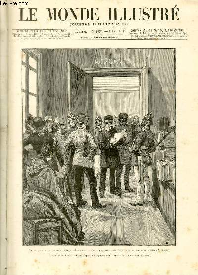 LE MONDE ILLUSTRE N1628 Le 1er Juin  la frontire d'Alsace Lorraine