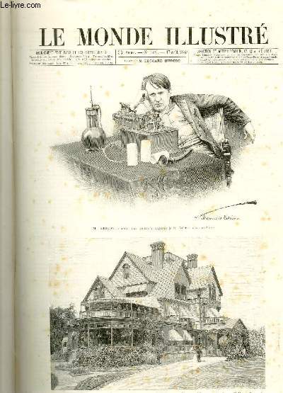 LE MONDE ILLUSTRE N1690 M. Edison