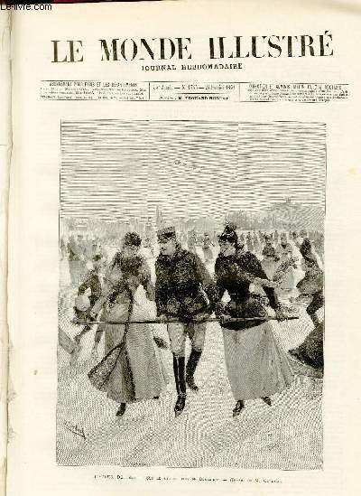 LE MONDE ILLUSTRE N1765 L'hiver de1891