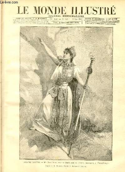 LE MONDE ILLUSTRE N1838 Thtre illustr