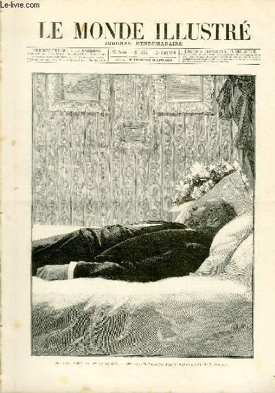 LE MONDE ILLUSTRE N1878 M. Jules Ferry sur son lit de mort