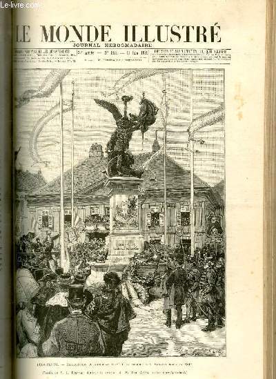 LE MONDE ILLUSTRE N1889 - Buda-Pesth - Inauguration du monument lev  la mmoire des Honveds mort en 1849.