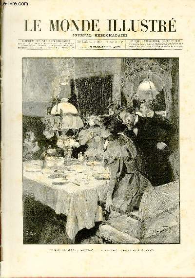 LE MONDE ILLUSTRE N1919 - Les mois illustrs Janvier - La Reine Boit !, composition de M. Marold.