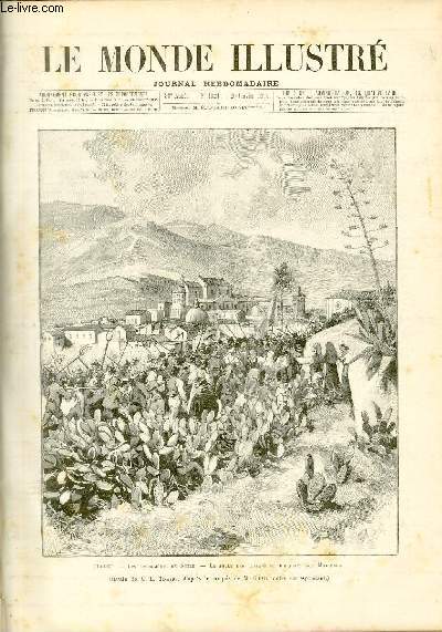 LE MONDE ILLUSTRE N1921 - Italie - Les vnements de Sicile - La foule des paysans se dirigeant sur Monreale.