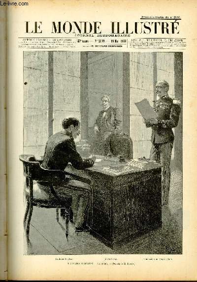 LE MONDE ILLUSTRE N2199 - L'affaire Dreyfus - La dicte (dessin de M. Parys) + N2199 bis - 20 mai 1899 - Constantinople, les funrailles de S.G. Pierre Azarian, patriarche des armniens.