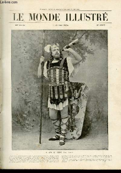 LE MONDE ILLUSTRE N2337 M. Jean de Reszk