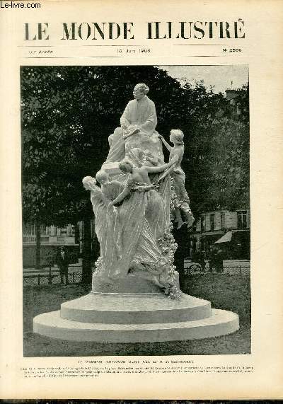 LE MONDE ILLUSTRE N2568 Le monument d'Alexandre Dumas Fils, par M. de Saint-Marceaux