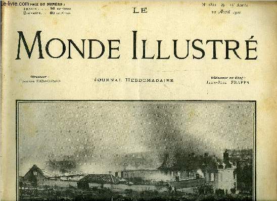 LE MONDE ILLUSTRE N2821 - La jacquerie dans la Marne, Le voyage du prsident de la Rpublique en Tunisie, En lisant les journaux, La mort d'Anna Judic, La jacquerie dans la Marne, Le voyage prsidentiel, Nocturne originales, L'exposition Ingres