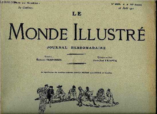 LE MONDE ILLUSTRE N2839 - Le portrait de Mona Lisa, la joconde de Lonard de Vinci, qui a disparu du Louvre, Les grves en Angleterre, La construction des locomotives et l'industrie franaise, Les parisiens du moment, Les naufrags survivants de l'Emir