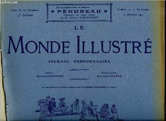 LE MONDE ILLUSTRE N2847 - La guerre italo-turc, Le roman d'un roman clbre par Tancrde Martel, La rvolution dans l'empire du milieu, Les espagnols dans le rif, Le dreadnought s'anime, Le centenaire d'Ambroise Thomas, Mendiants de paris