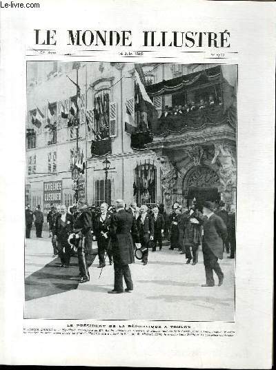 LE MONDE ILLUSTRE N2933 Le Prsident de la Rpublique  Toulon